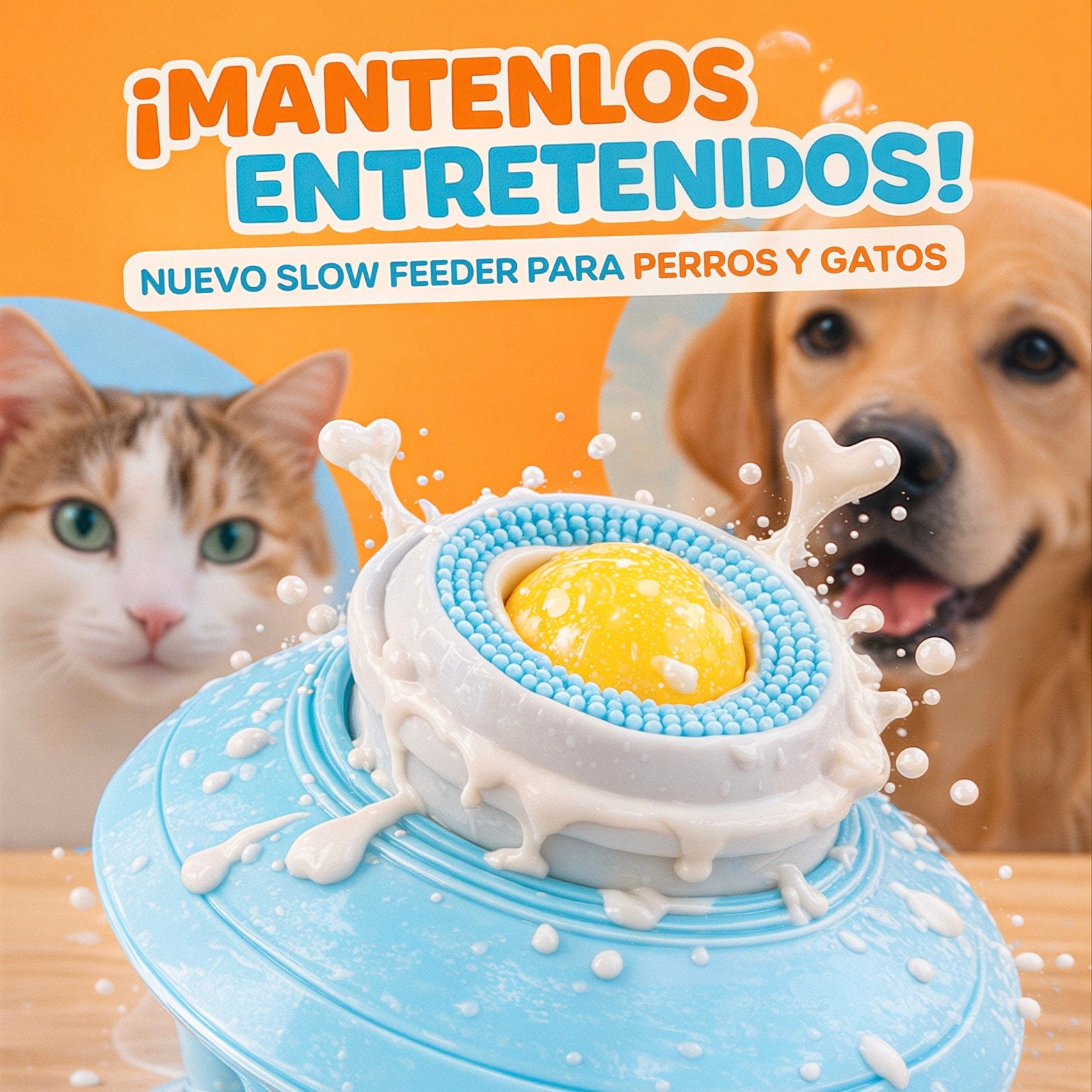 Comedero y Juguete Antiestrés para Perros y Gatos